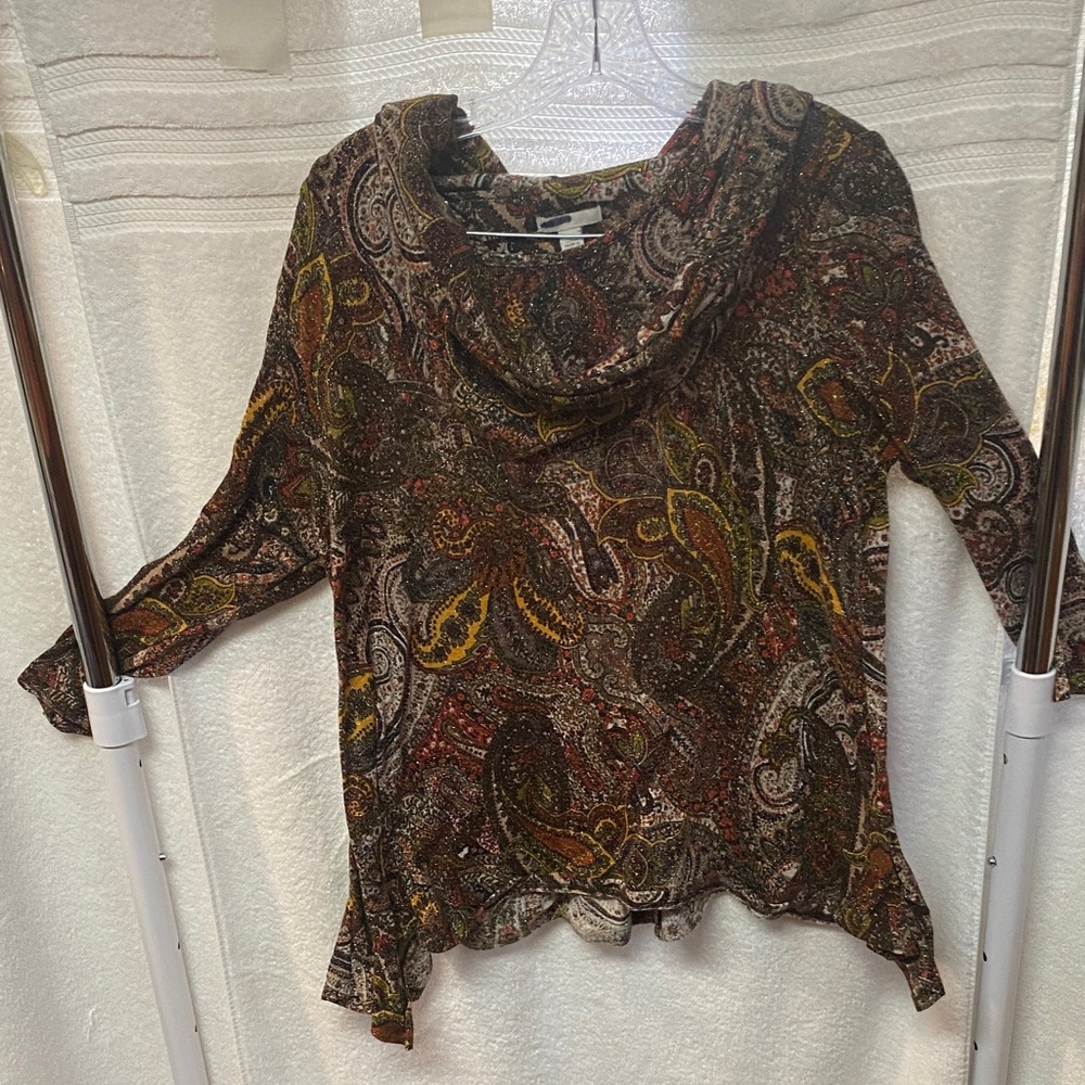 Colorful Paisley Long Sleeve Top OPP45
